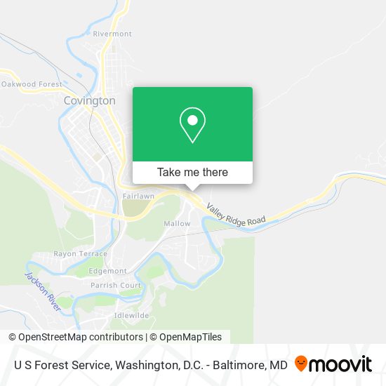 U S Forest Service map