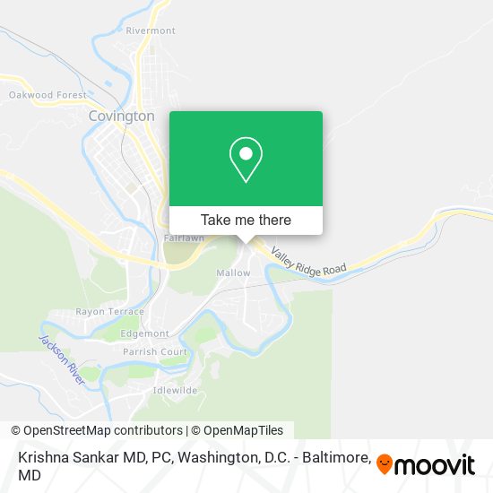 Krishna Sankar MD, PC map