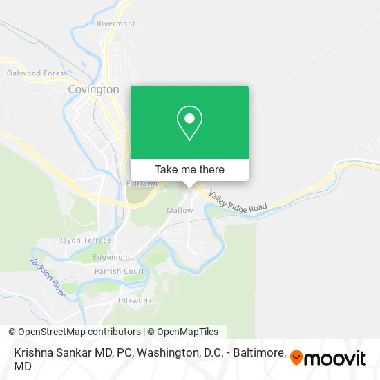 Krishna Sankar MD, PC map