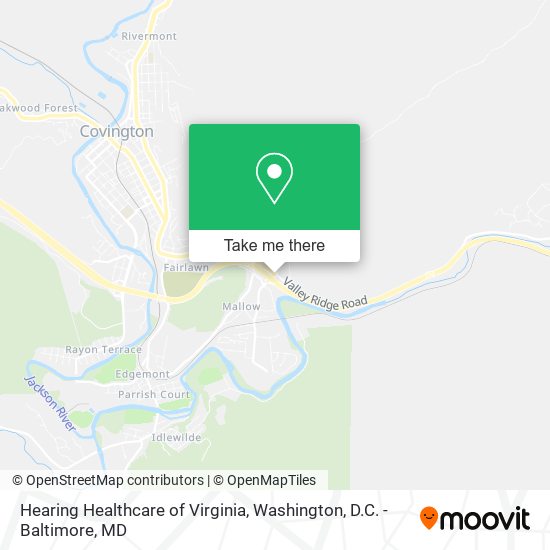 Hearing Healthcare of Virginia map