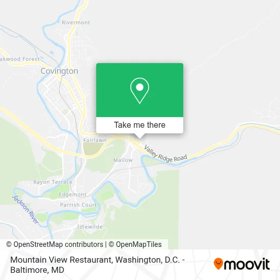 Mountain View Restaurant map