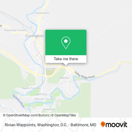 Mapa de Rivian Waypoints