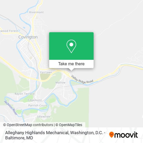 Mapa de Alleghany Highlands Mechanical