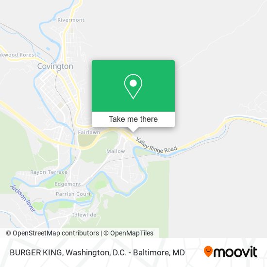 BURGER KING map