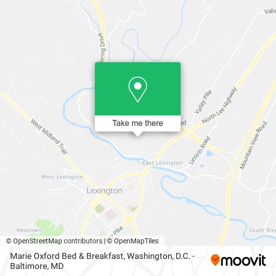 Marie Oxford Bed & Breakfast map