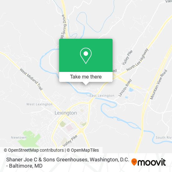 Mapa de Shaner Joe C & Sons Greenhouses