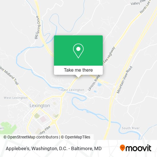 Applebee's map