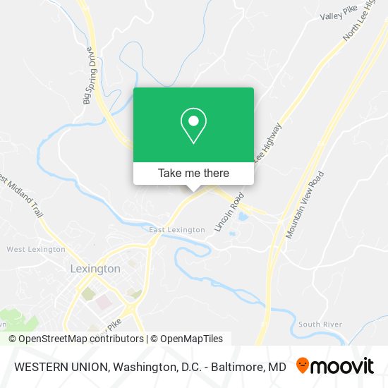 WESTERN UNION map