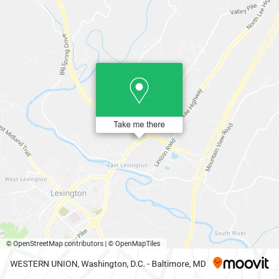 WESTERN UNION map