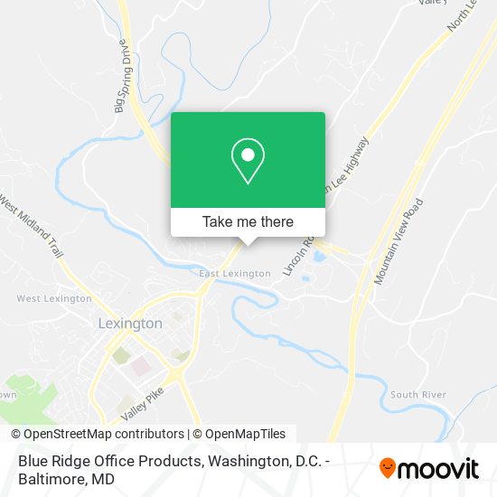 Blue Ridge Office Products map