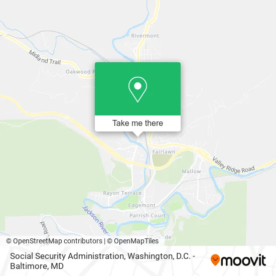 Social Security Administration map