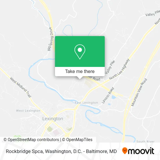 Rockbridge Spca map