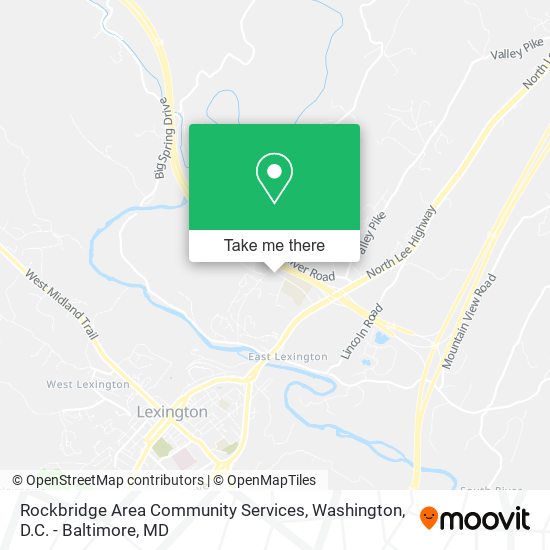 Rockbridge Area Community Services map