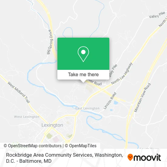 Rockbridge Area Community Services map