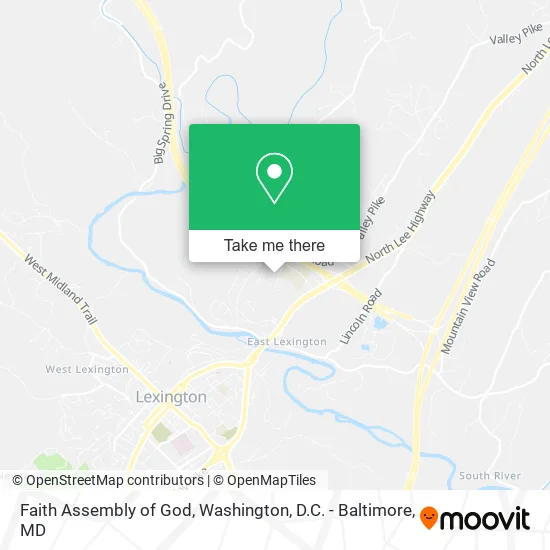 Faith Assembly of God map
