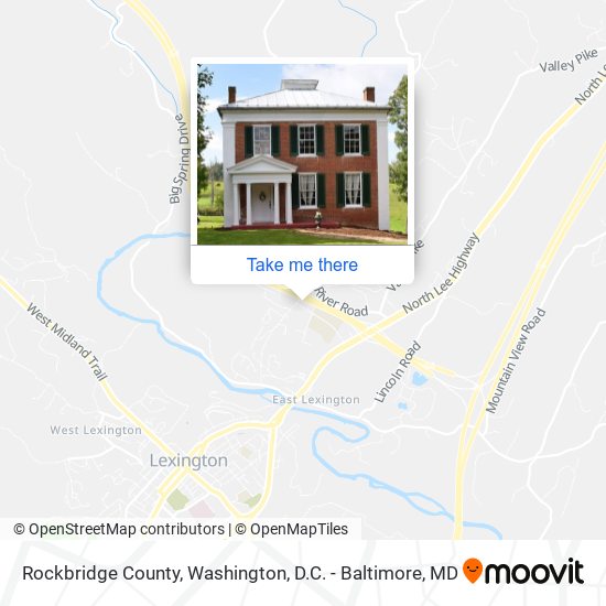 Rockbridge County map