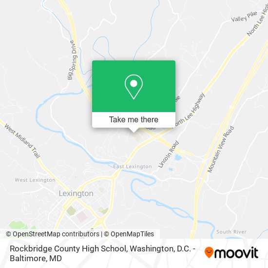 Rockbridge County High School map