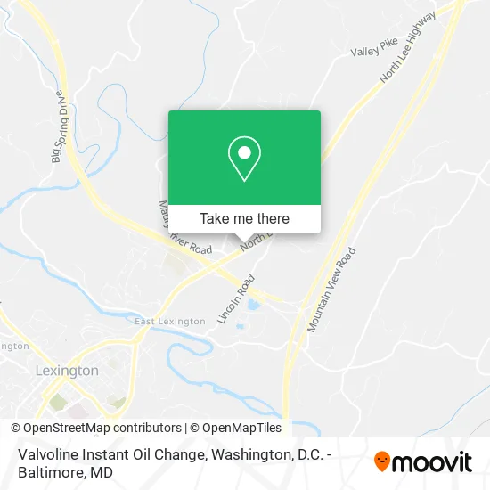 Valvoline Instant Oil Change map