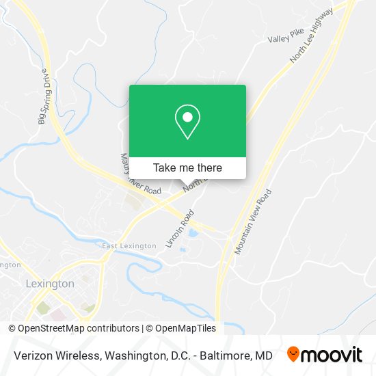 Mapa de Verizon Wireless