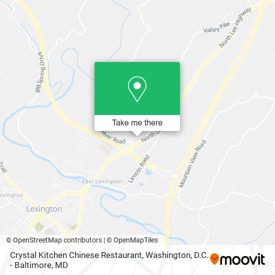 Mapa de Crystal Kitchen Chinese Restaurant