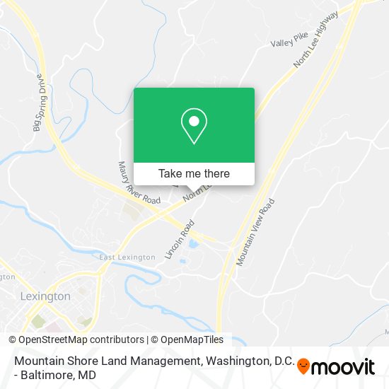 Mountain Shore Land Management map