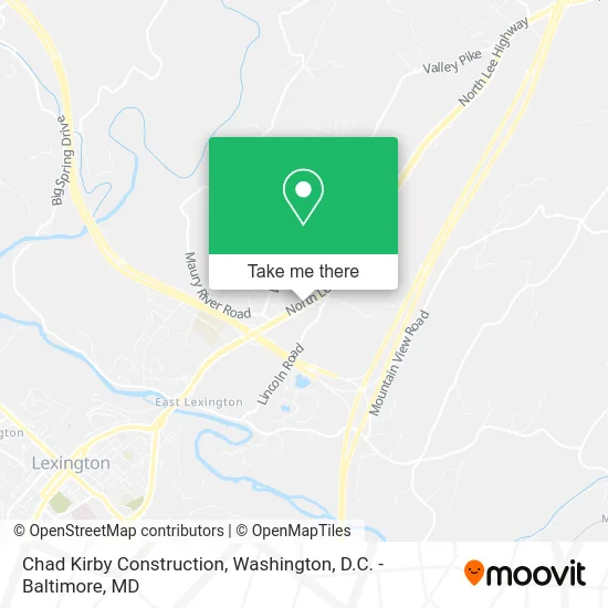 Chad Kirby Construction map
