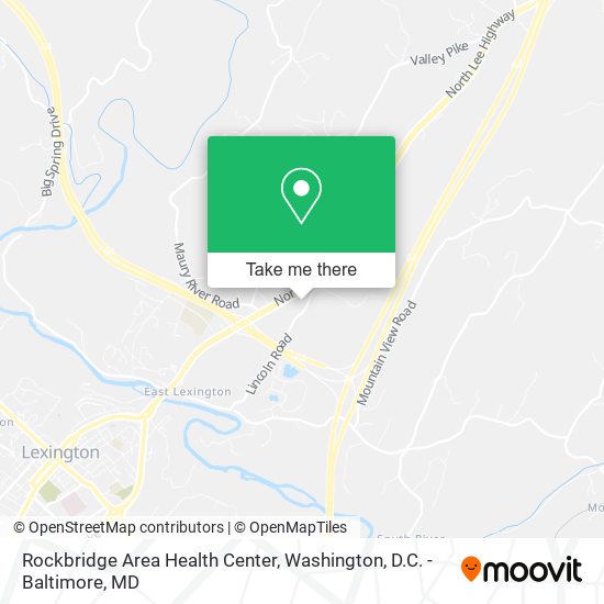 Mapa de Rockbridge Area Health Center