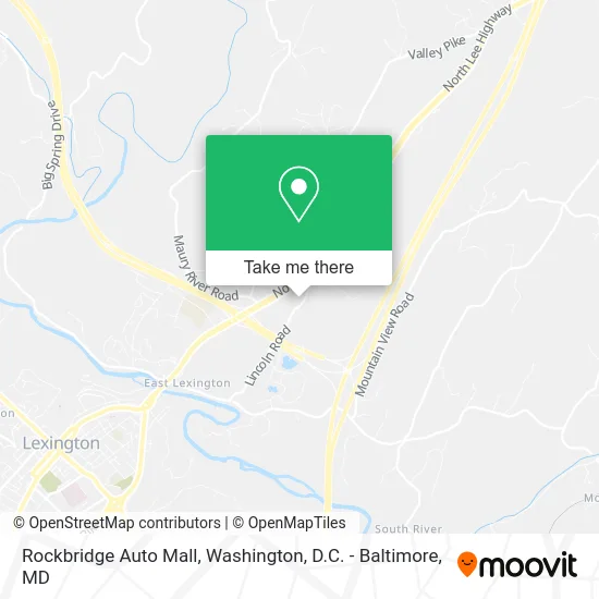 Rockbridge Auto Mall map