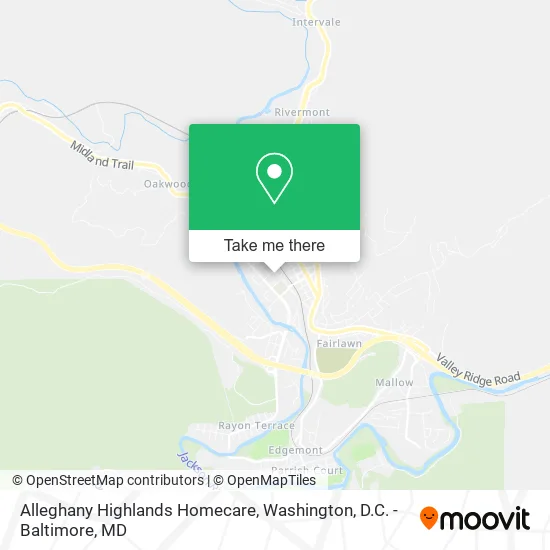 Mapa de Alleghany Highlands Homecare