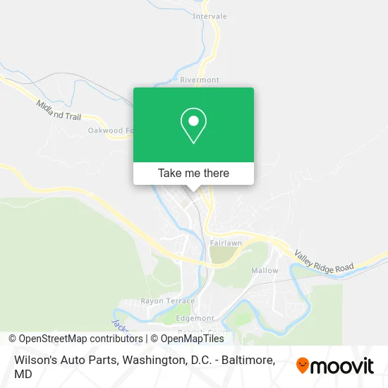 Wilson's Auto Parts map