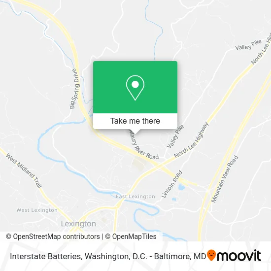 Interstate Batteries map