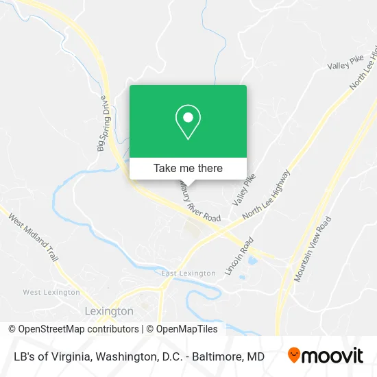 LB's of Virginia map