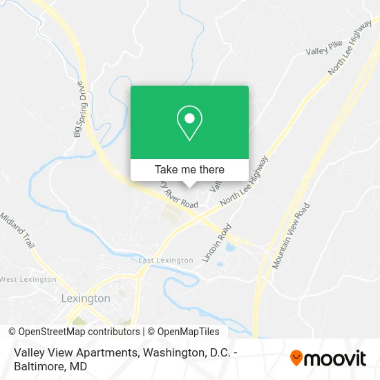 Valley View Apartments map