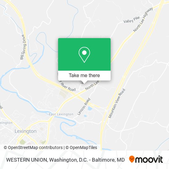WESTERN UNION map