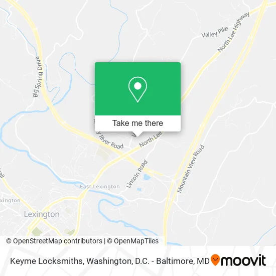 Keyme Locksmiths map