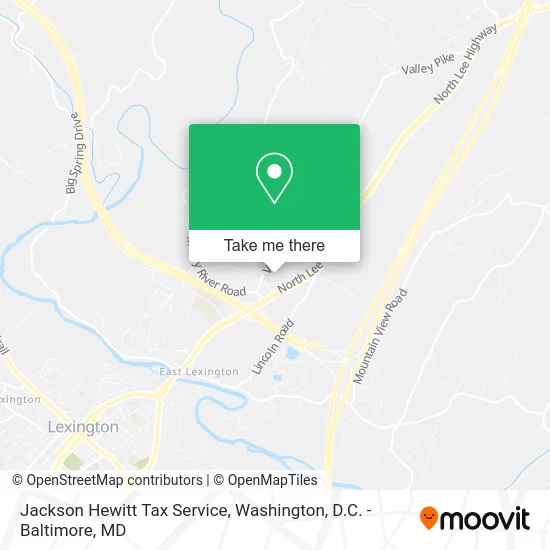 Jackson Hewitt Tax Service map