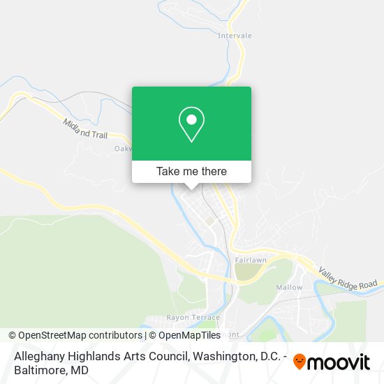Mapa de Alleghany Highlands Arts Council