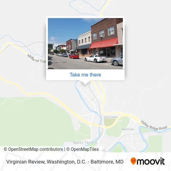 Virginian Review map