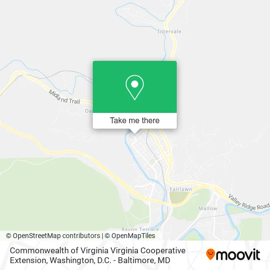 Commonwealth of Virginia Virginia Cooperative Extension map
