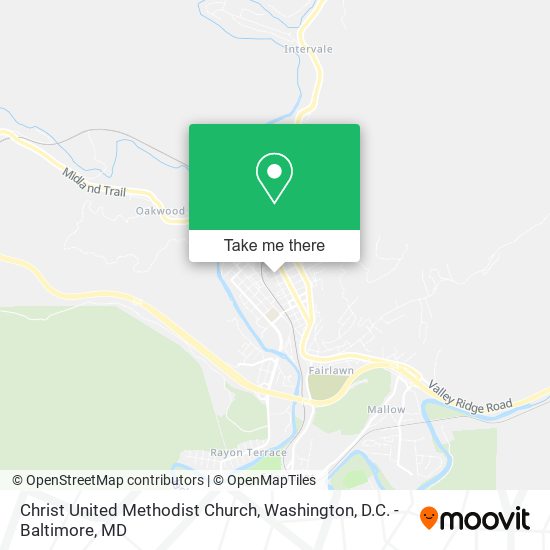 Christ United Methodist Church map