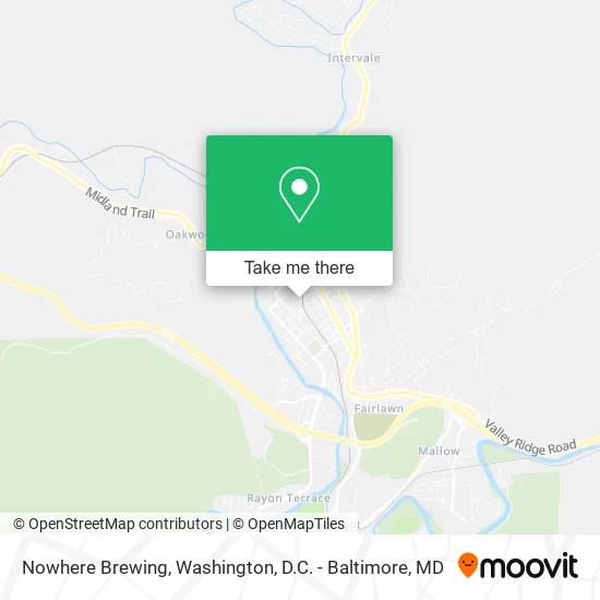 Nowhere Brewing map