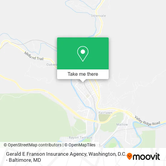 Gerald E Franson Insurance Agency map