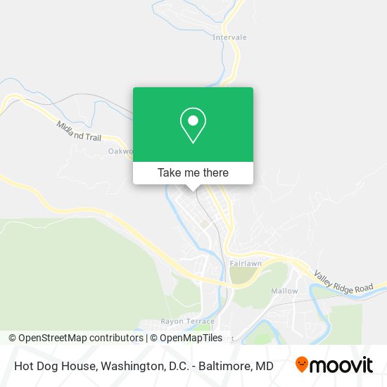 Hot Dog House map