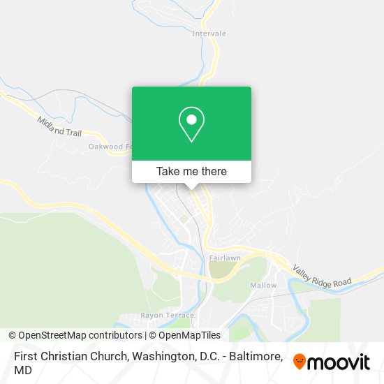First Christian Church map