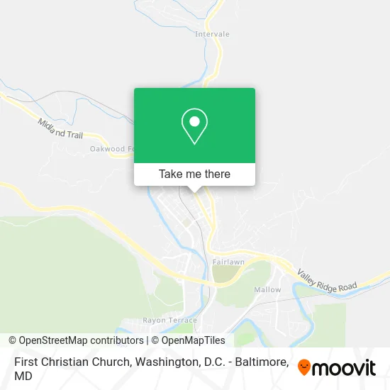 First Christian Church map