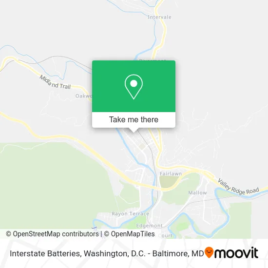 Interstate Batteries map