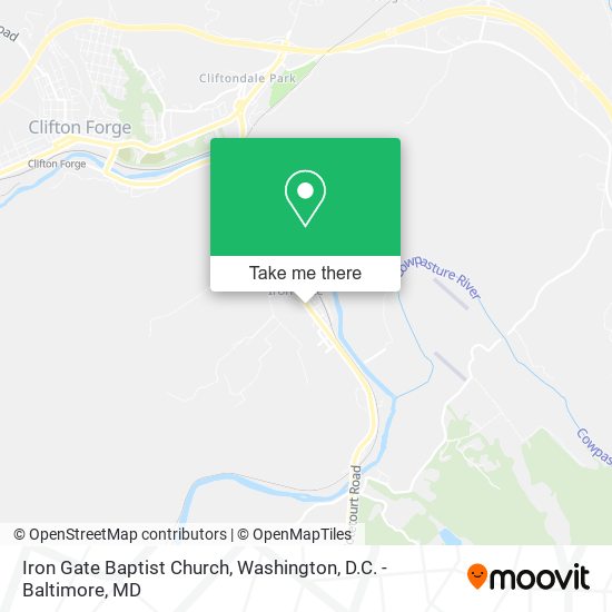 Iron Gate Baptist Church map