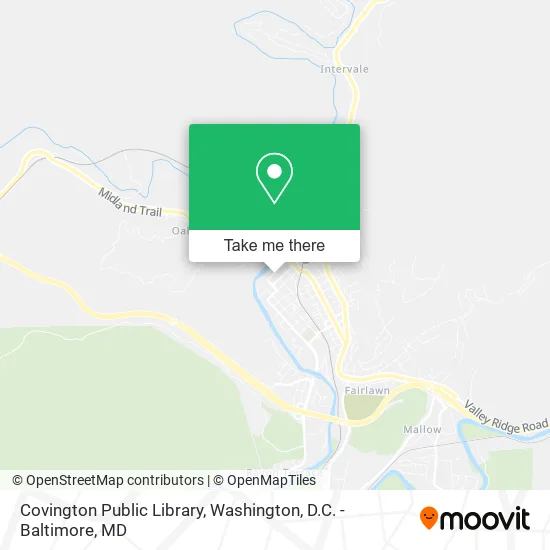 Covington Public Library map