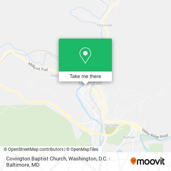 Covington Baptist Church map