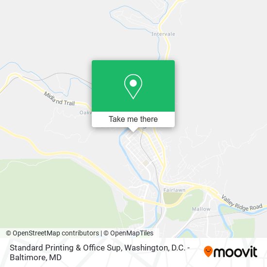 Standard Printing & Office Sup map